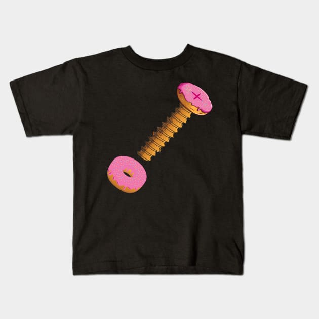 Cute Donuts Kids T-Shirt by Diannas